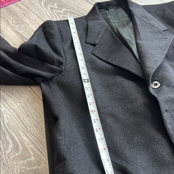 Ermenegildo Zenga 100% Cashmere Dark Grey/ Black Jacket - Picture 11 of 16